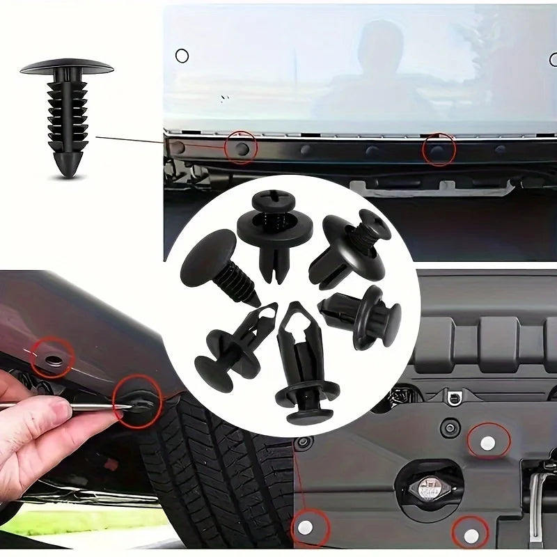 190pcs Car Retainer Clips Set Plastic Bumper Fasteners Trim Rivet Kit