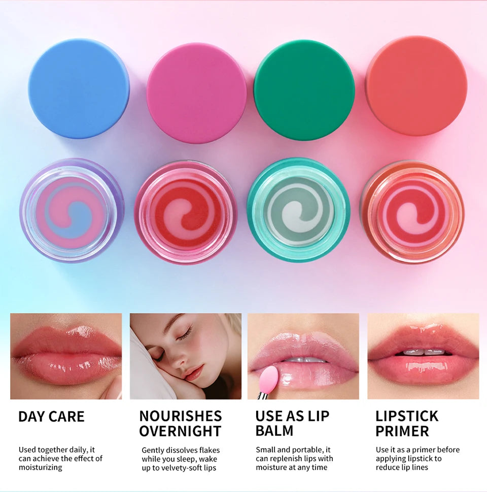 Hydrating Dual-Color Lip Sleeping Mask for Dry Cracked Lips - 13