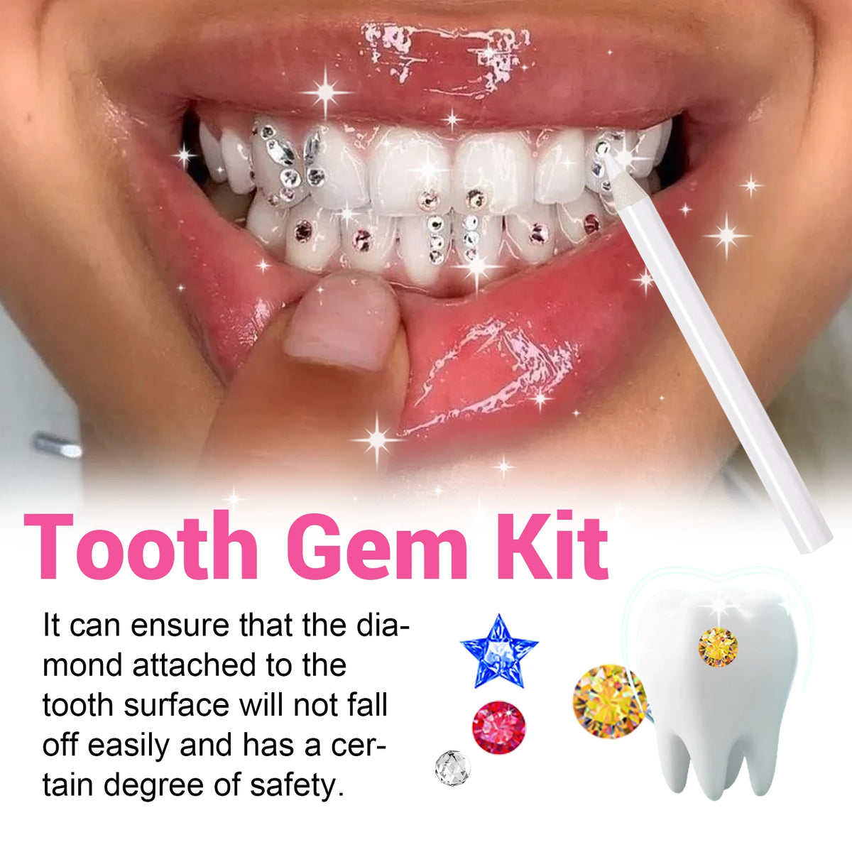 DIY Crystal Tooth Gem Jewelry Decoration Kit