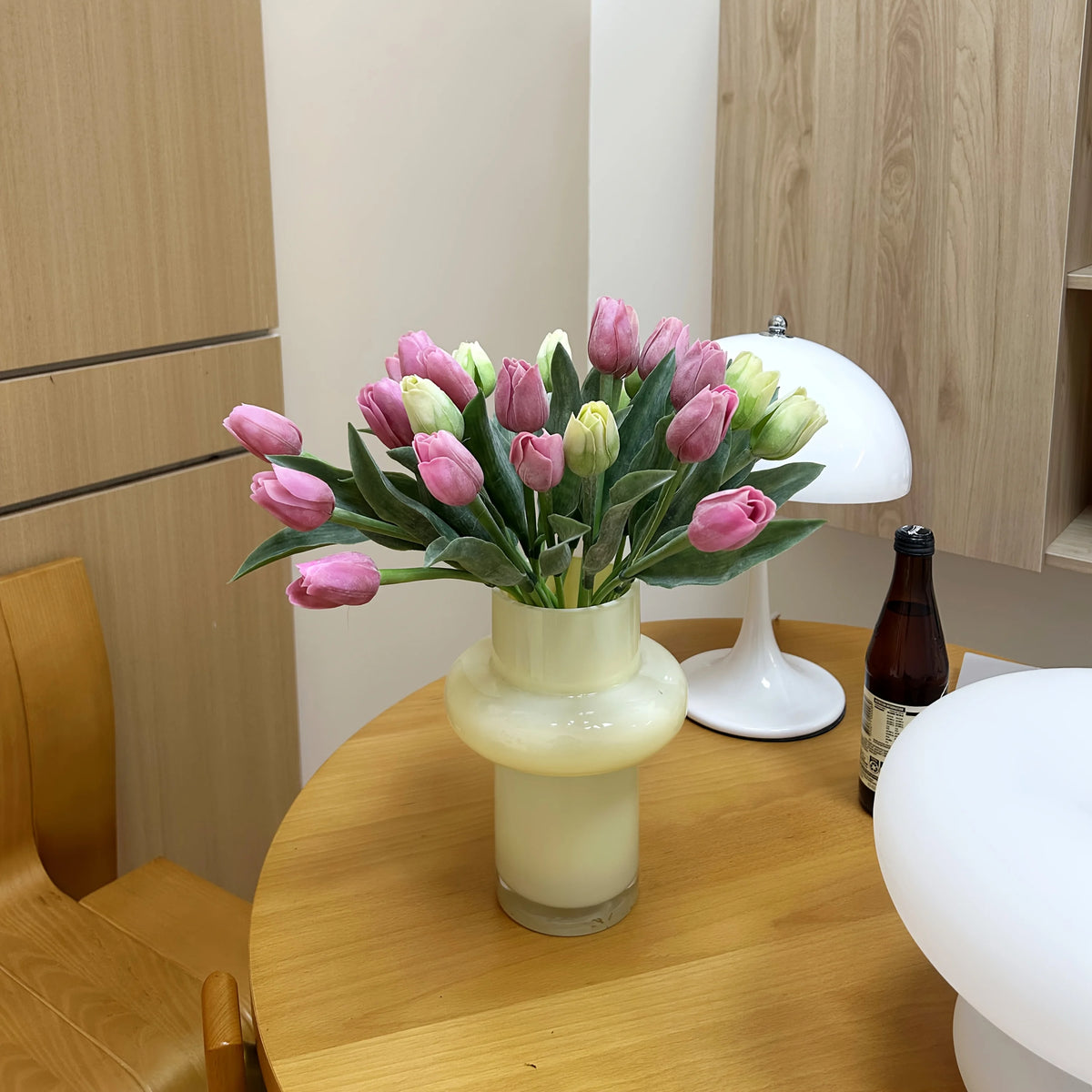 10Pcs Artificial Tulip Bouquet Realistic Faux Flowers for Home Decor