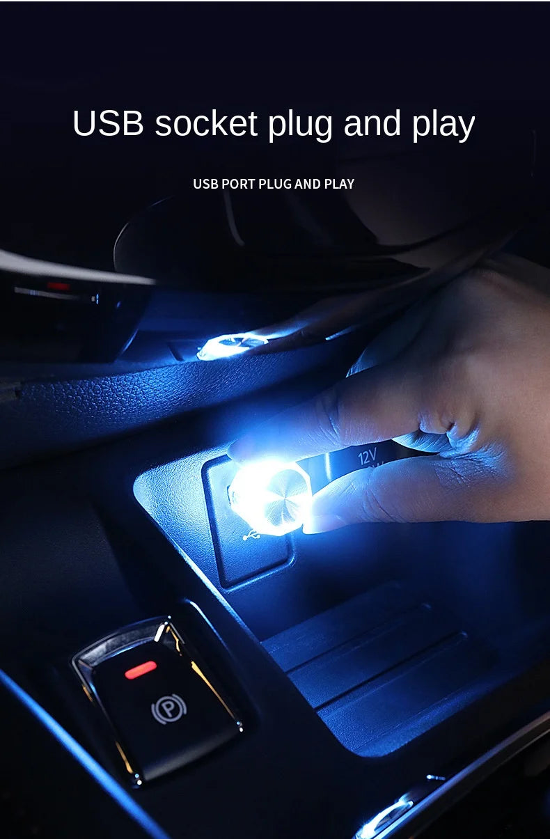 USB LED Car Interior Atmosphere Light