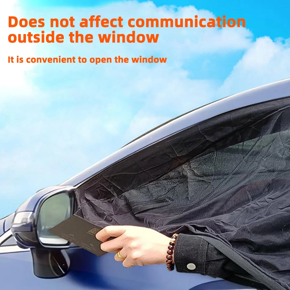 Car Window Sunshade Mesh UV Protection Insect Proof Privacy Screen
