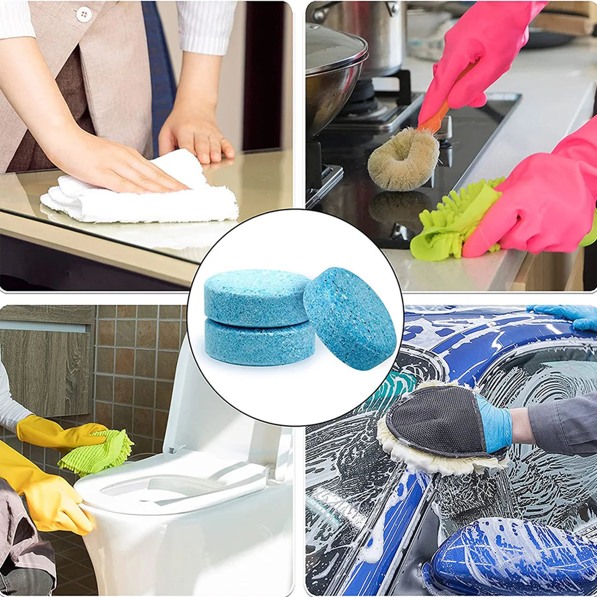 Concentrated Windshield Washer Cleaning Tablets