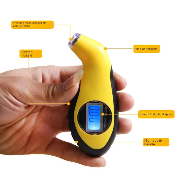 Digital LCD Tire Pressure Gauge for Car Safety