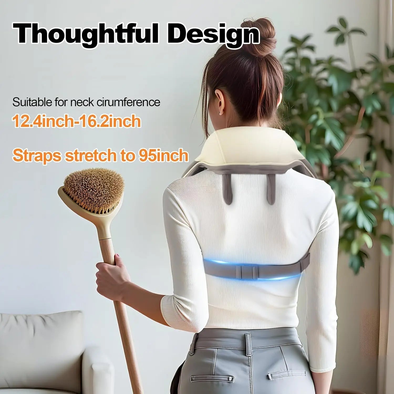 Wireless 6D Heated Neck and Shoulder Deep Tissue Massager - 5