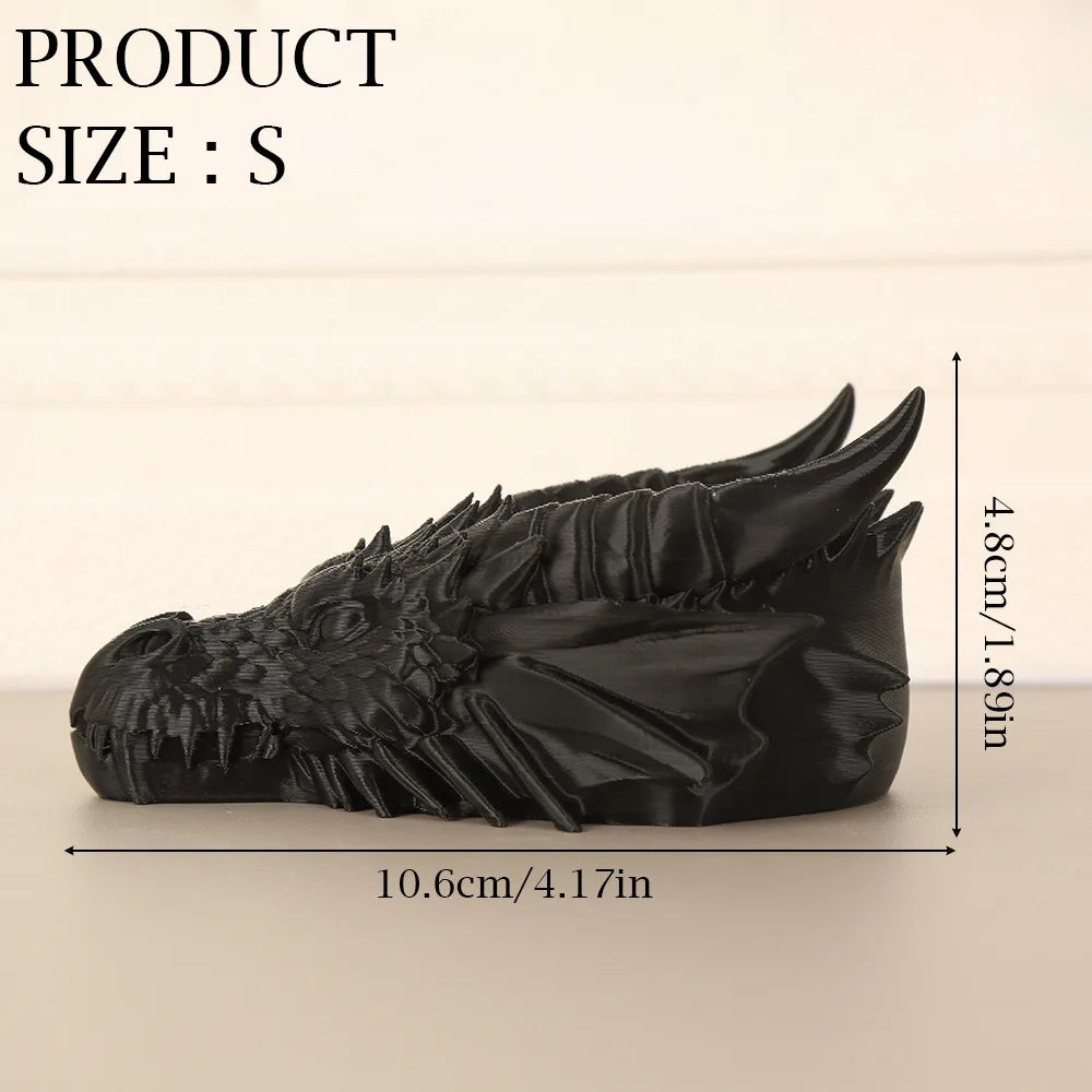 Dragon Head Desktop Storage Tray for Keys and Jewelry