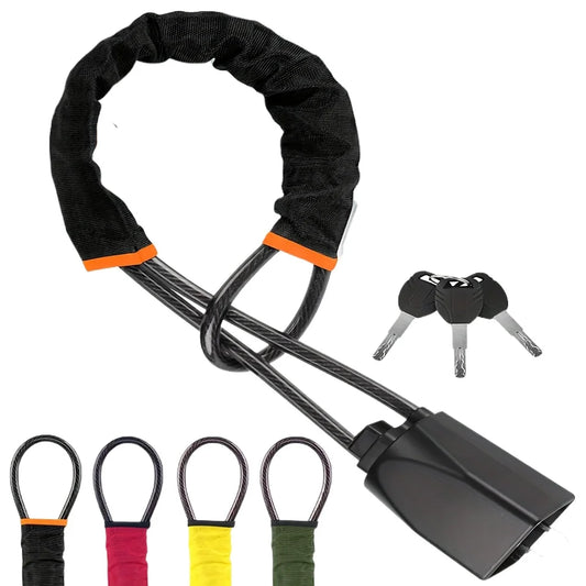Universal Steering Wheel to Seat Belt Anti-Theft Security Lock