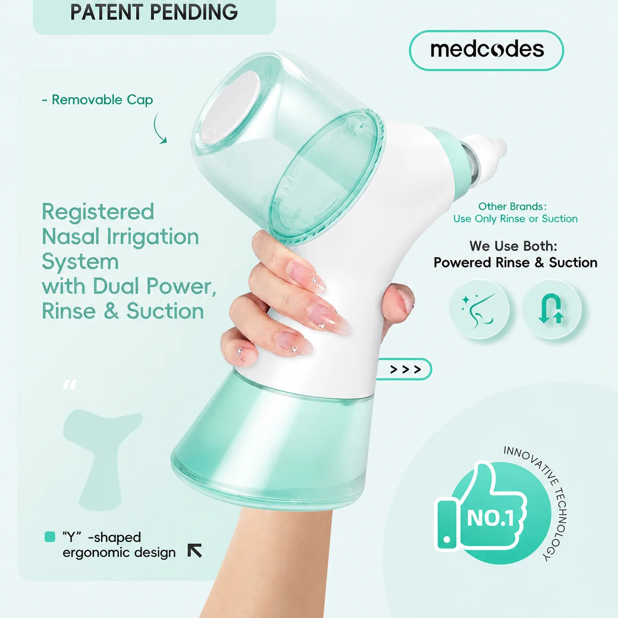 Electric Nasal Irrigator for Sinus Congestion Relief - 13