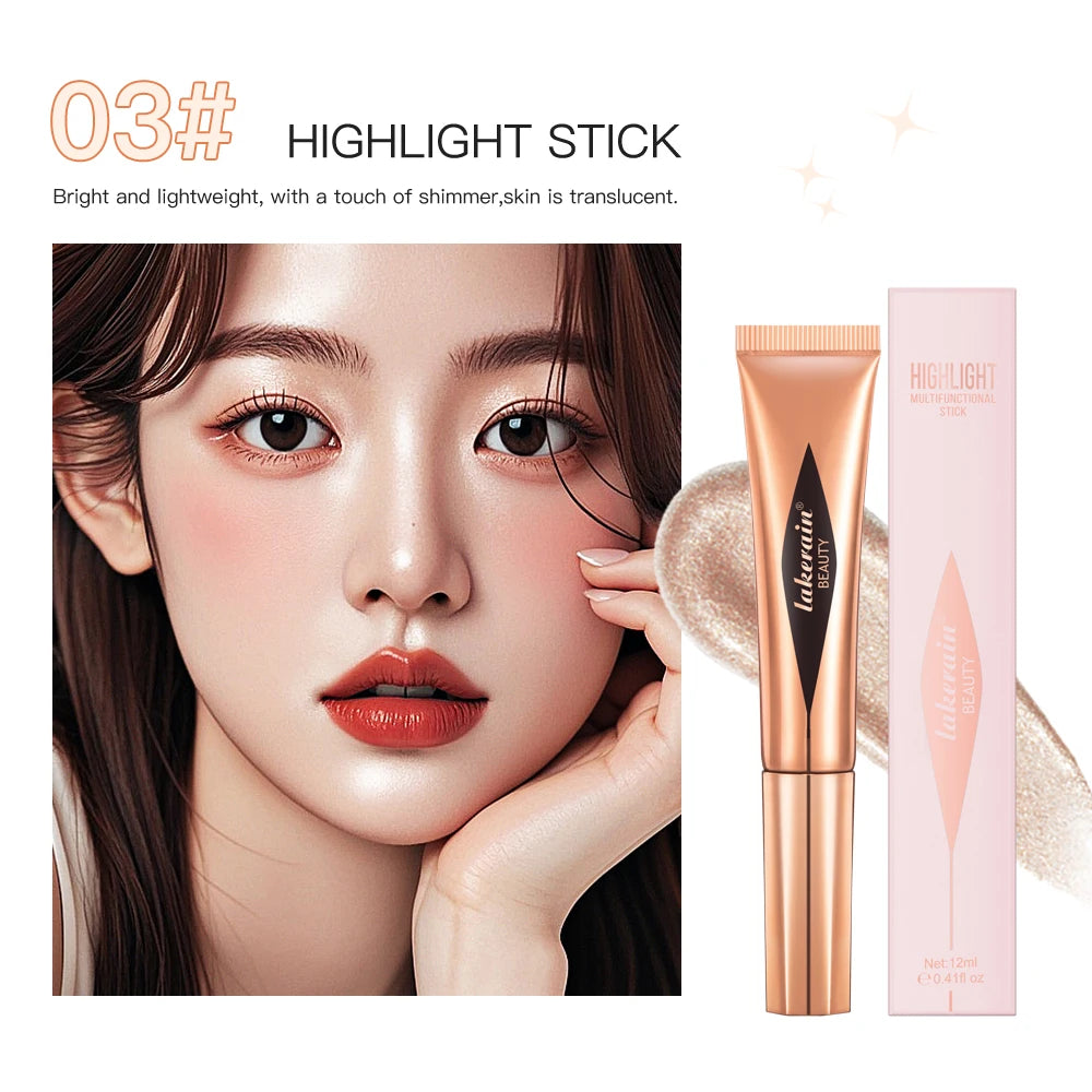 Liquid Face Contouring, Blush, and Highlighter Wand with Cushion Tip