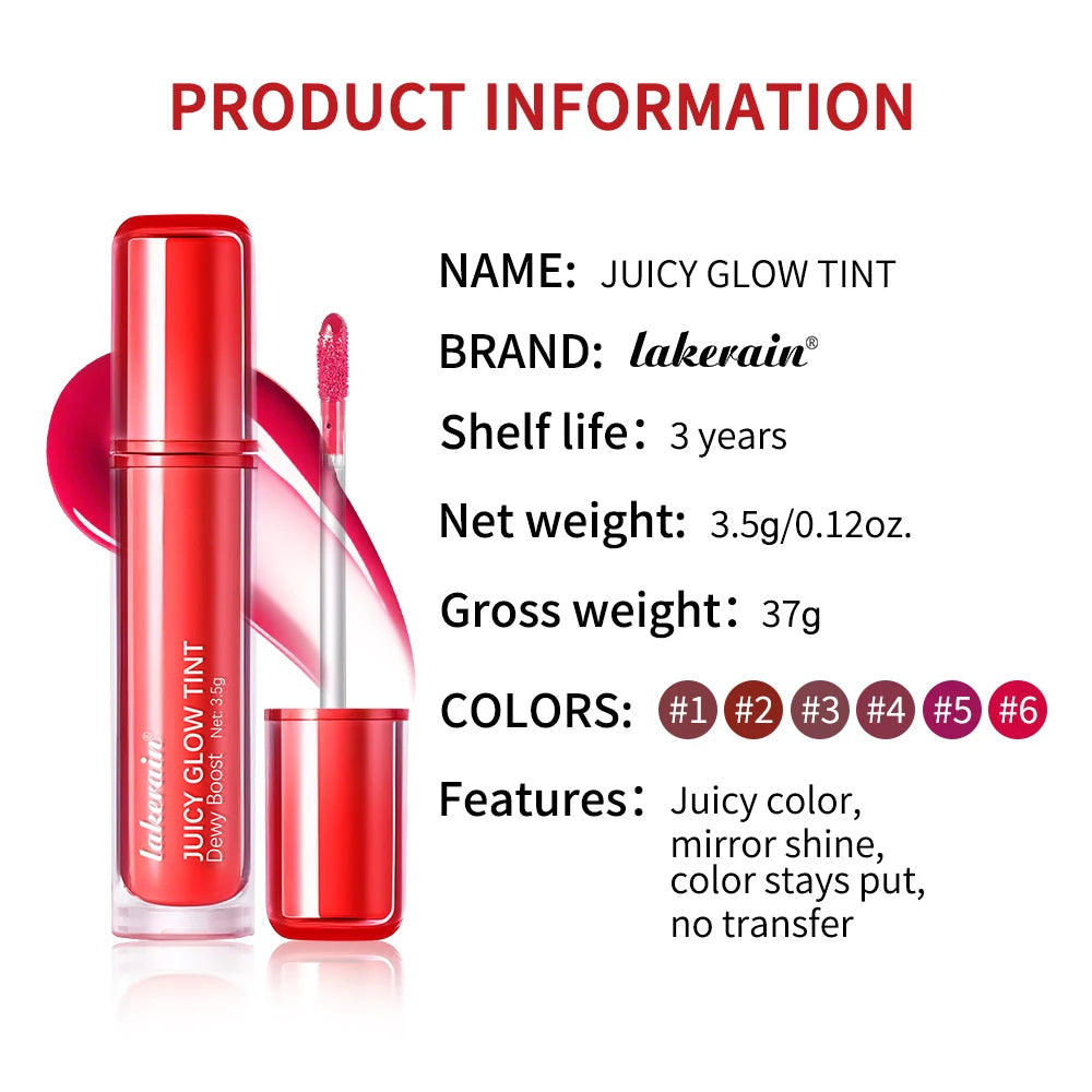 Mirror Shine Hydrating Lip Tint for Long-Lasting Plump Glow
