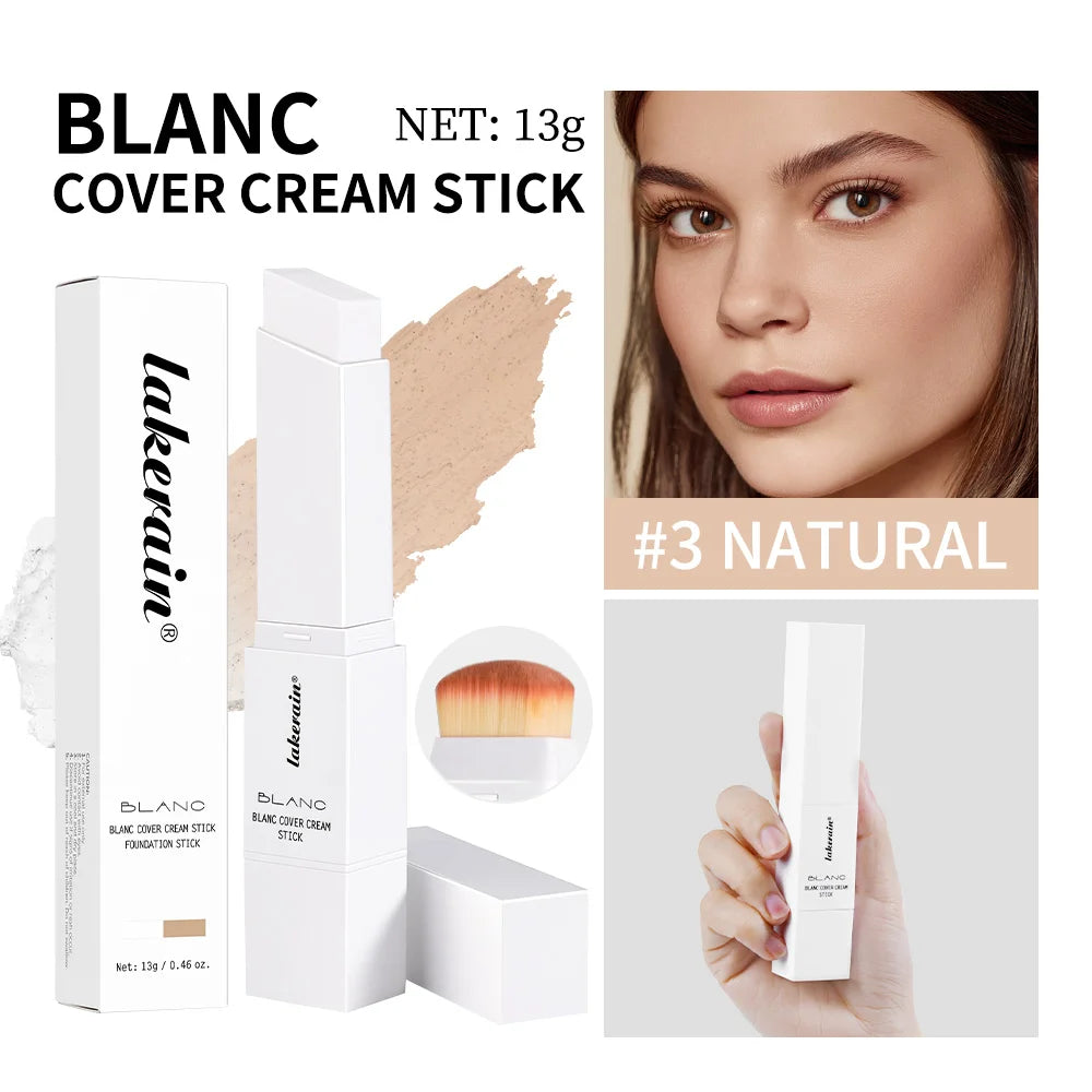 Full Coverage Cream Foundation Stick with Detachable Brush - 28