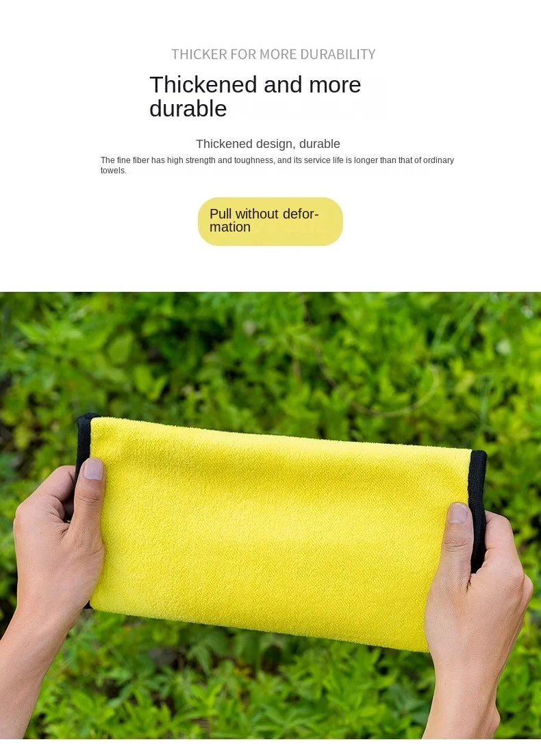 Thickened Microfiber Cleaning Towel Ultra Absorbent Car Drying Cloth - 15