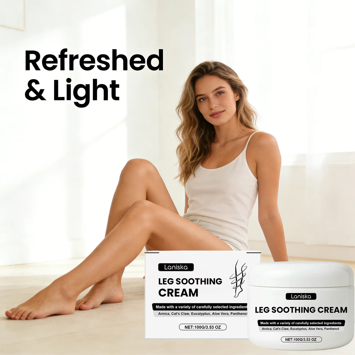 Soothing Leg Massage Cream for Muscle Relief and Daily Recovery