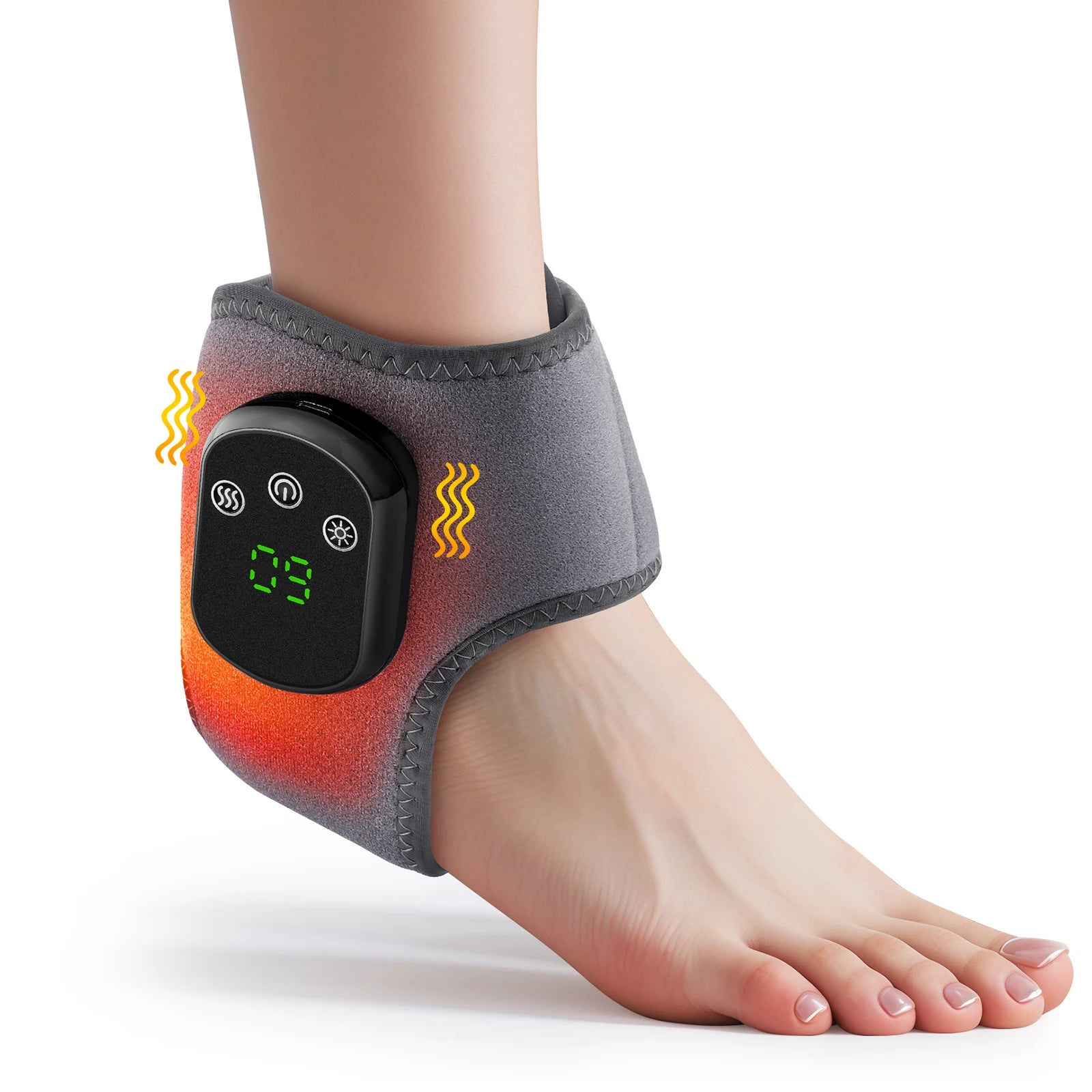 Heated Vibrating Ankle Massager Wrap - 16
