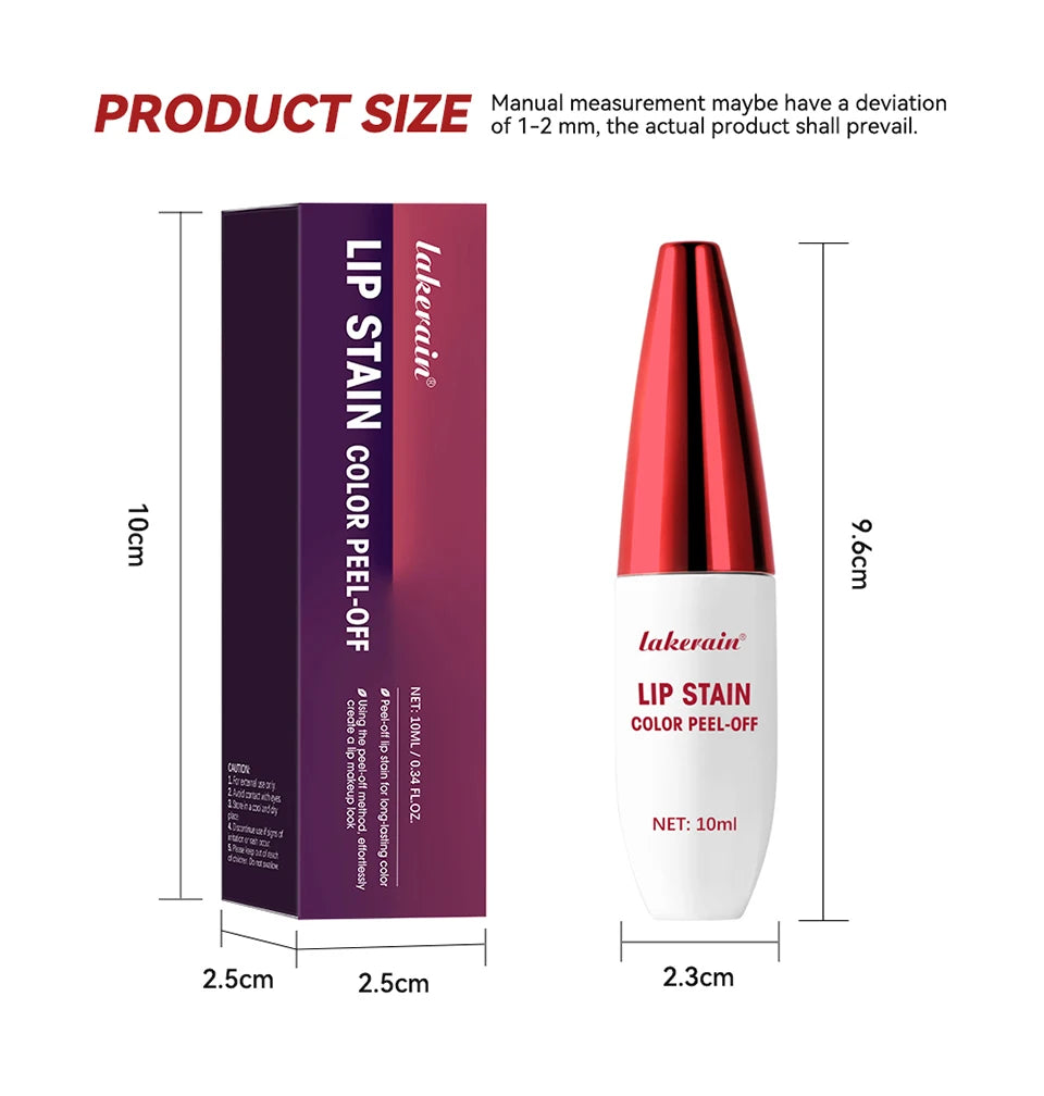 Waterproof Peel-Off Lip Stain Matte Tint - 13