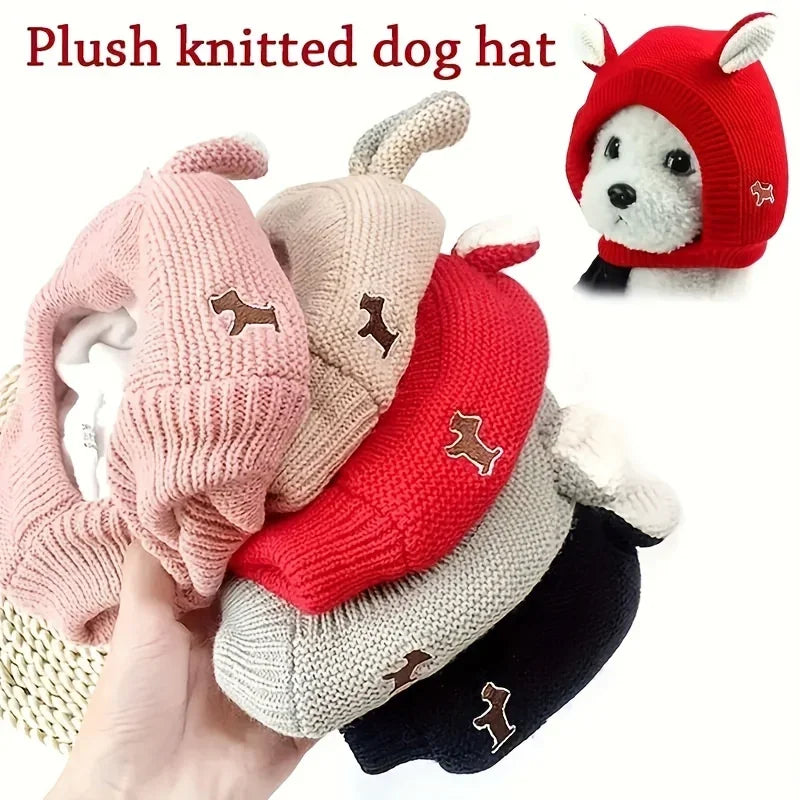 Winter Knitted Pet Hat for Ear Protection and Warmth - 8