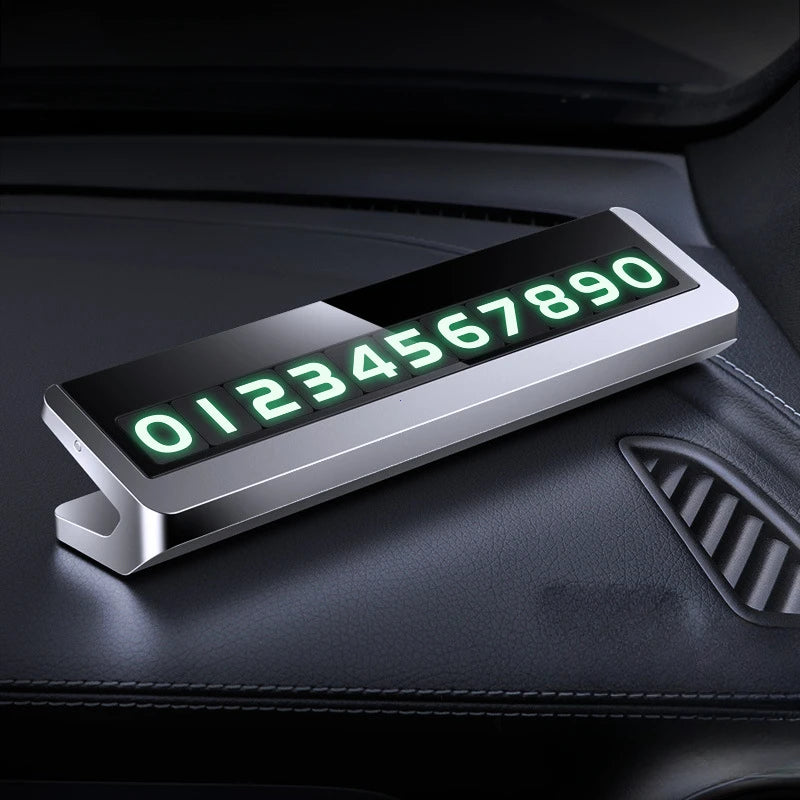 Temporary Car Parking Number Plate with Rotating Display