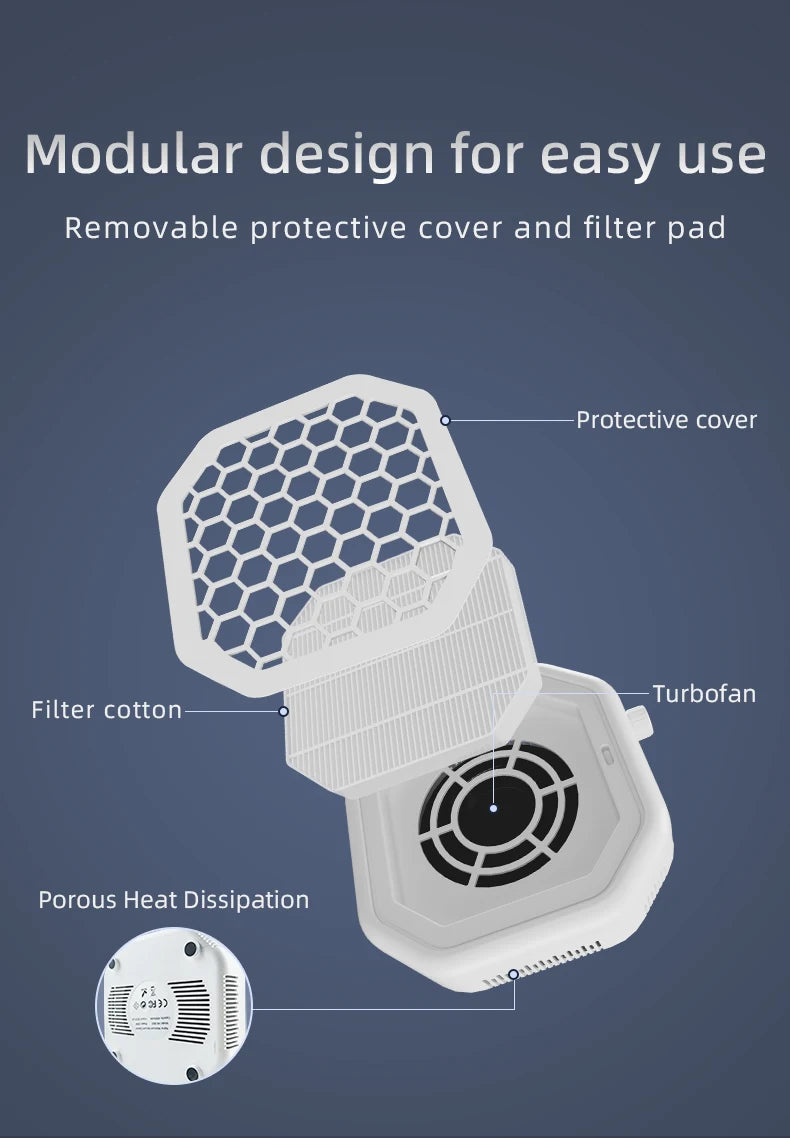 Cordless Rechargeable Nail Dust Collector with Powerful Suction - 14
