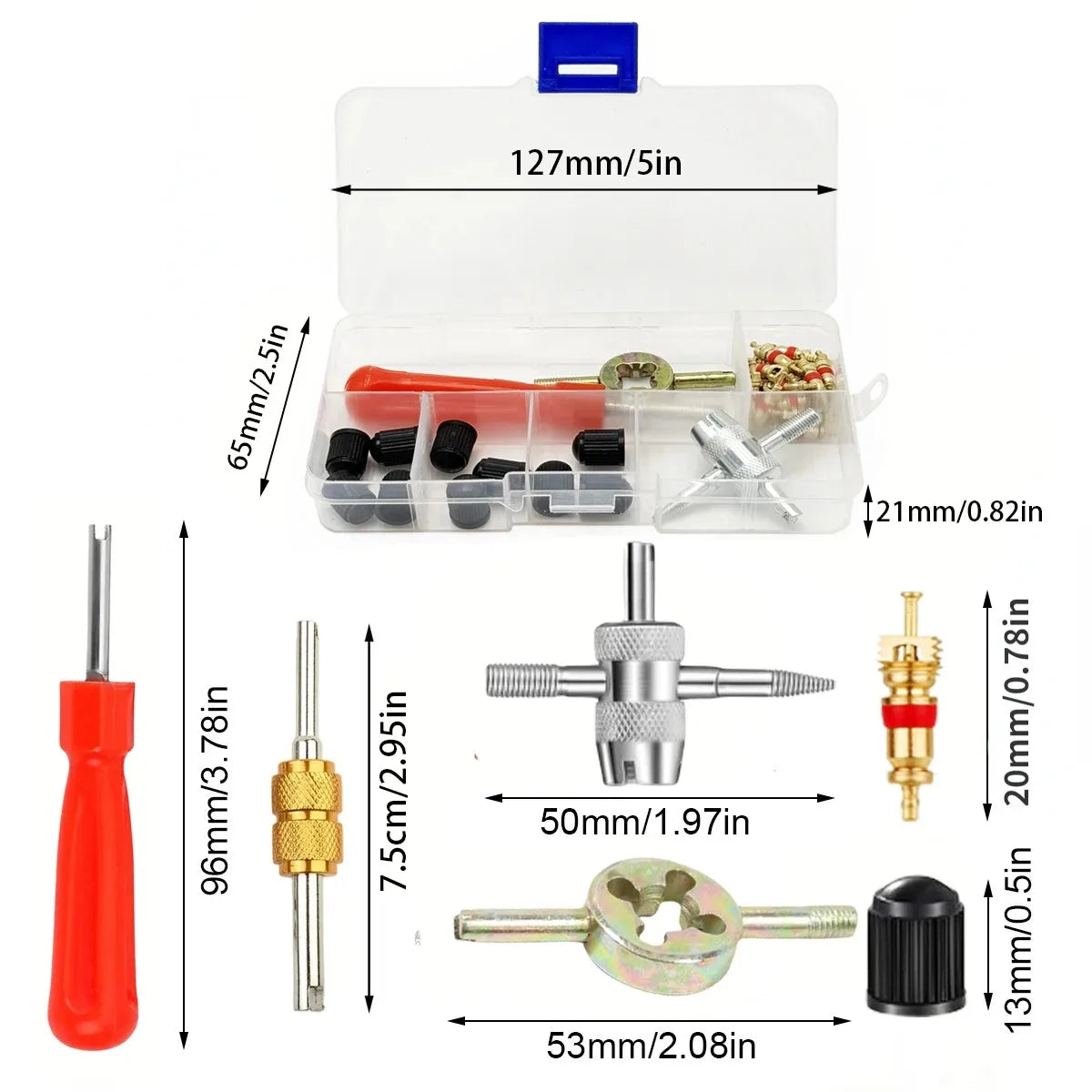 Tire Valve Core Repair and Maintenance Tool Kit - 2
