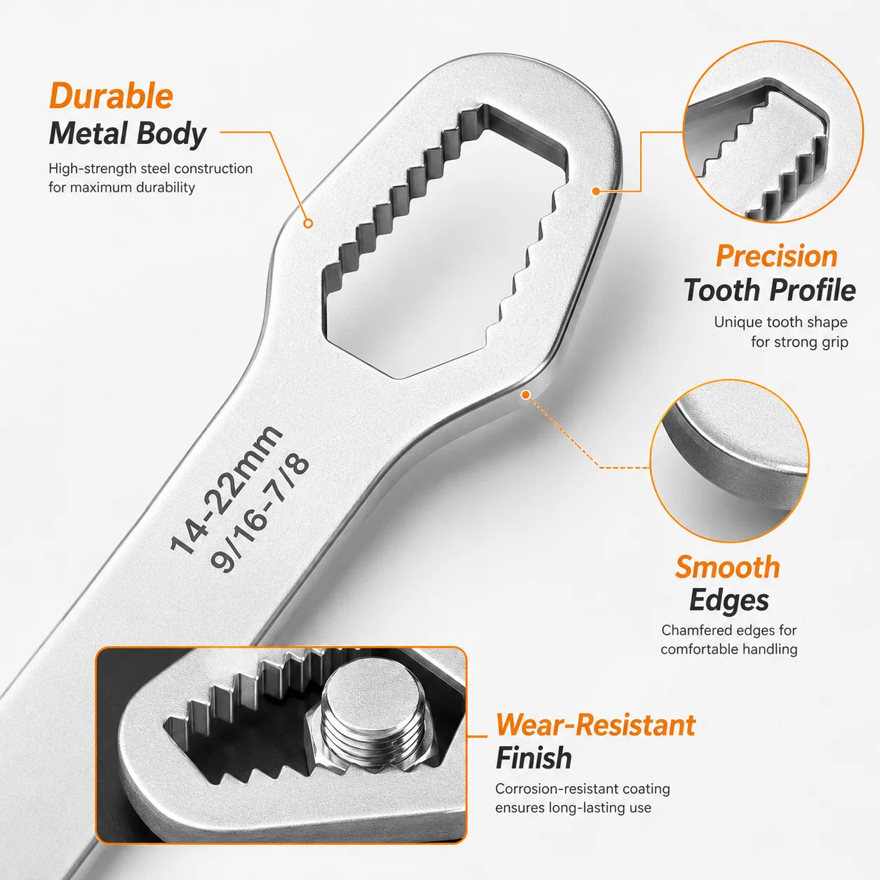 Universal Multi-Function Adjustable Repair Wrench - 3