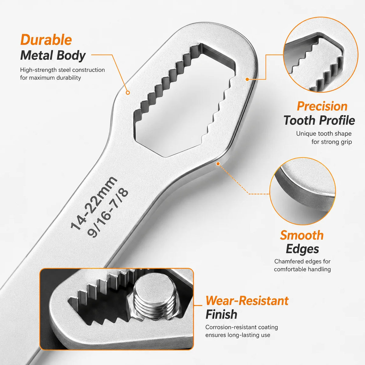 Universal Multi-Function Adjustable Repair Wrench
