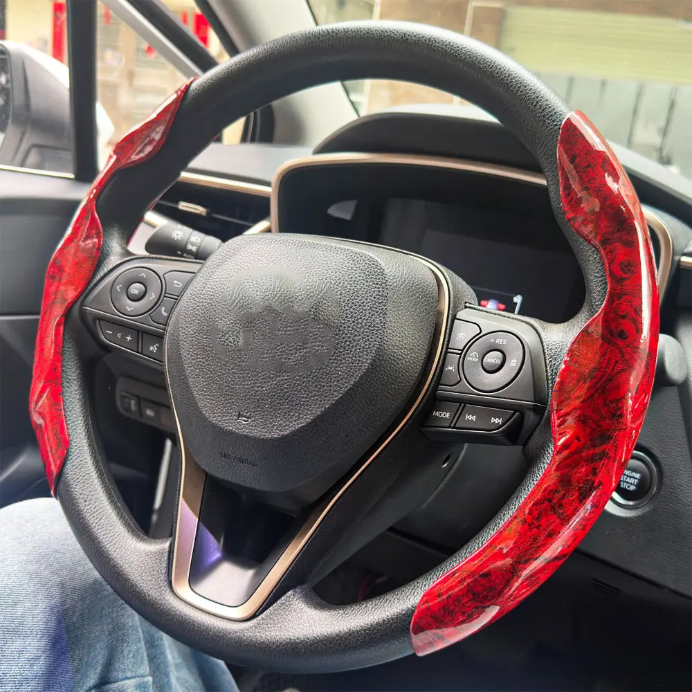 Anti-Slip Car Steering Wheel Booster Cover Set
