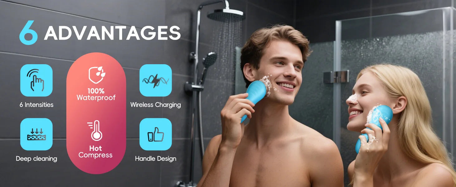 3-in-1 Professional Electric Oral Hygiene and Facial Cleaning Kit - 19