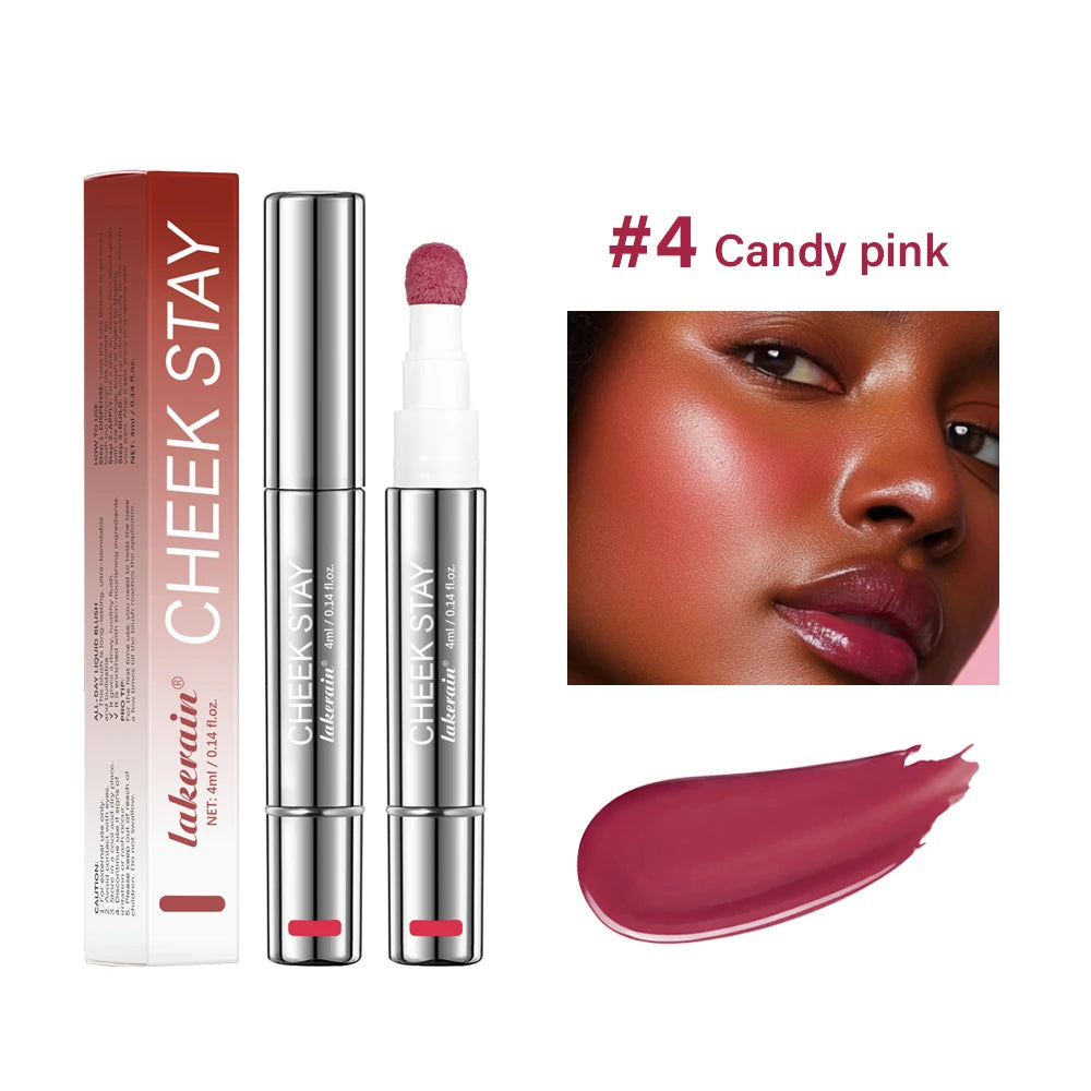 Liquid Blush Stick with Sponge Tip for Natural Cheeks