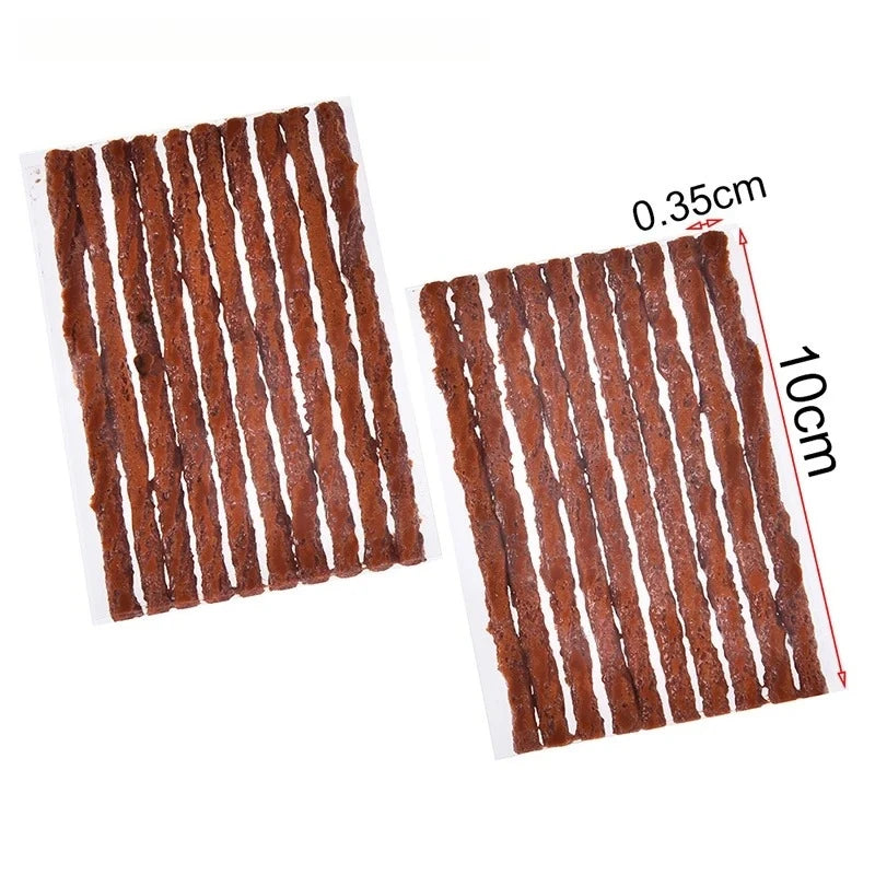 Tubeless Tire Puncture Repair Rubber Strips for Car and Motorcycle - 2