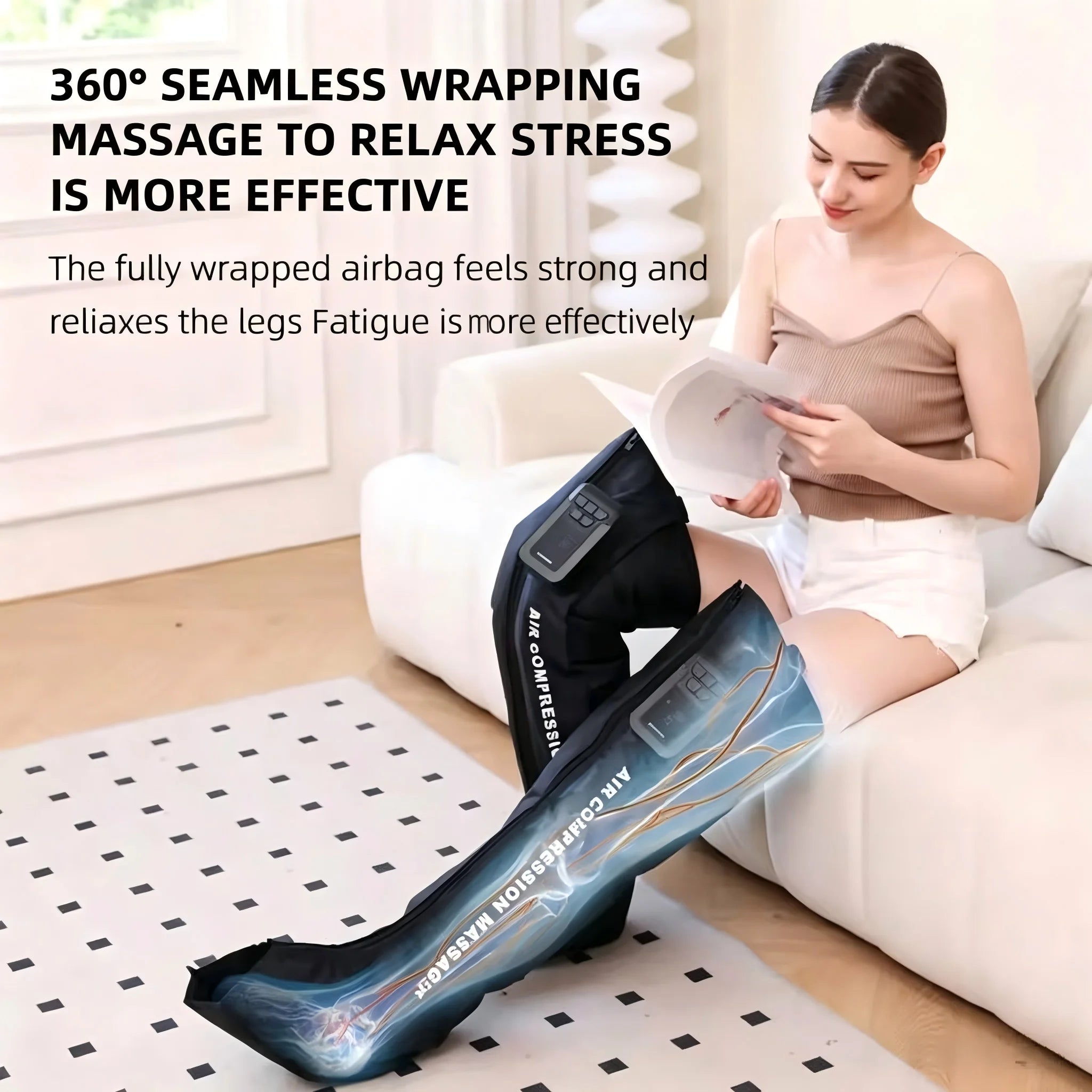 Cordless Full Leg Air Compression Massager for Recovery - 2