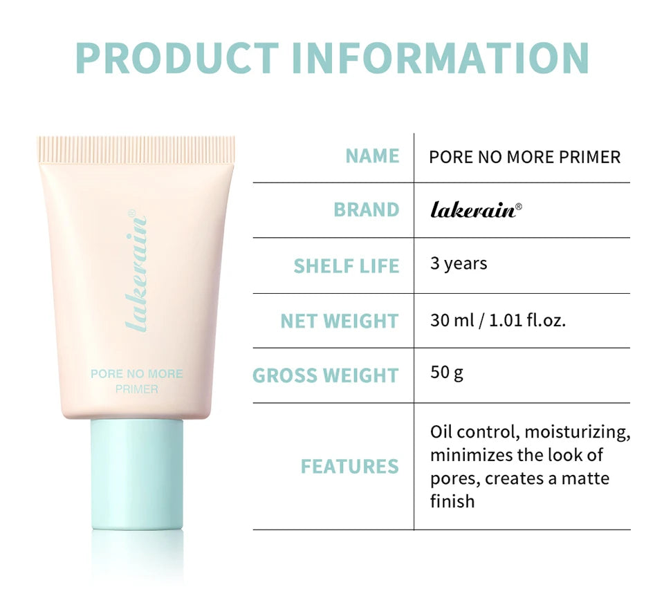 Pore-Minimizing Matte Makeup Primer for Long-Lasting Coverage