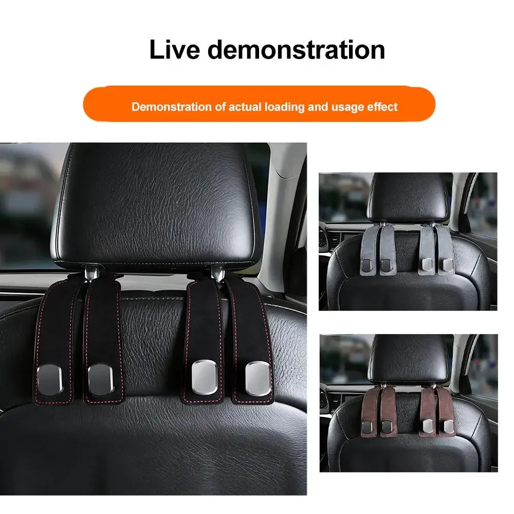 Universal 2-in-1 Car Headrest Hook and Storage Hanger - 13