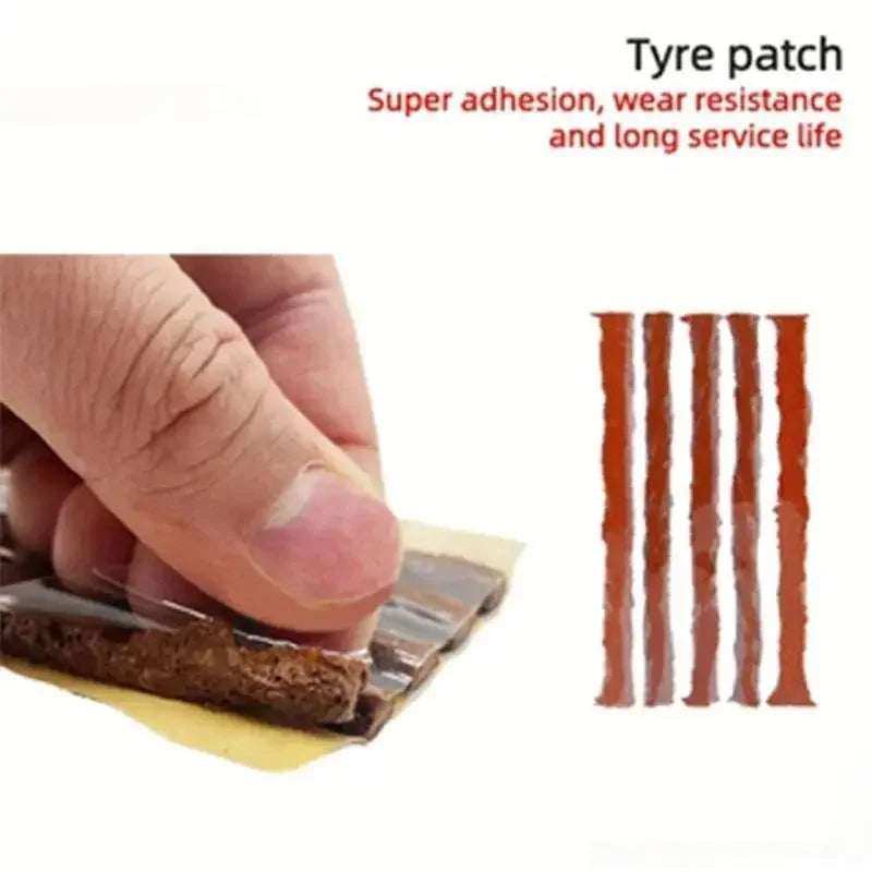 Emergency Car and Motorcycle Tubeless Tire Repair Kit - 8