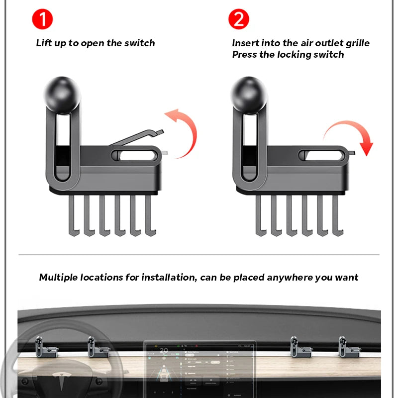 Dashboard Phone Mount Base for Tesla Model 3 and Model Y