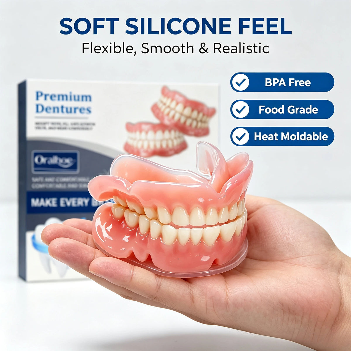 Cosmetic Silicone Teeth Covers for Smile Confidence