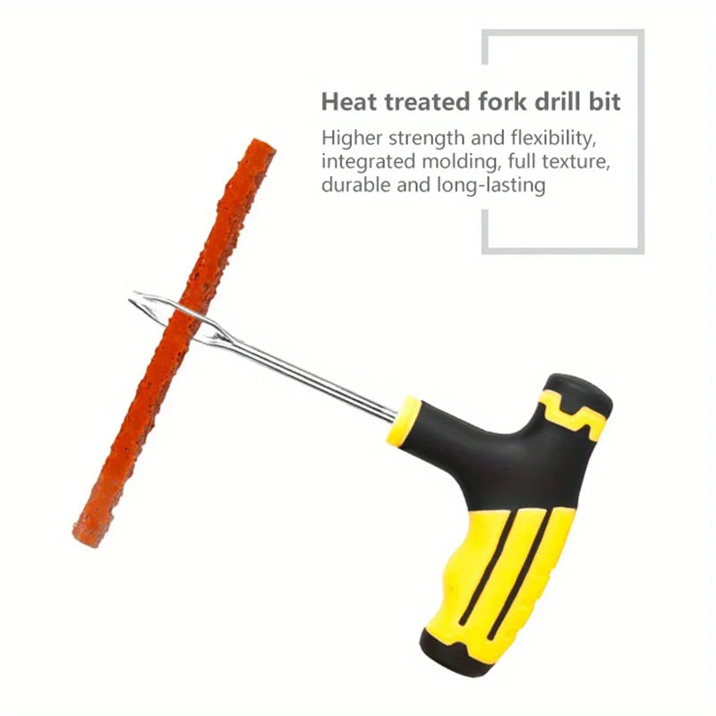 Emergency Tire Puncture Repair Tool Kit for Vehicles