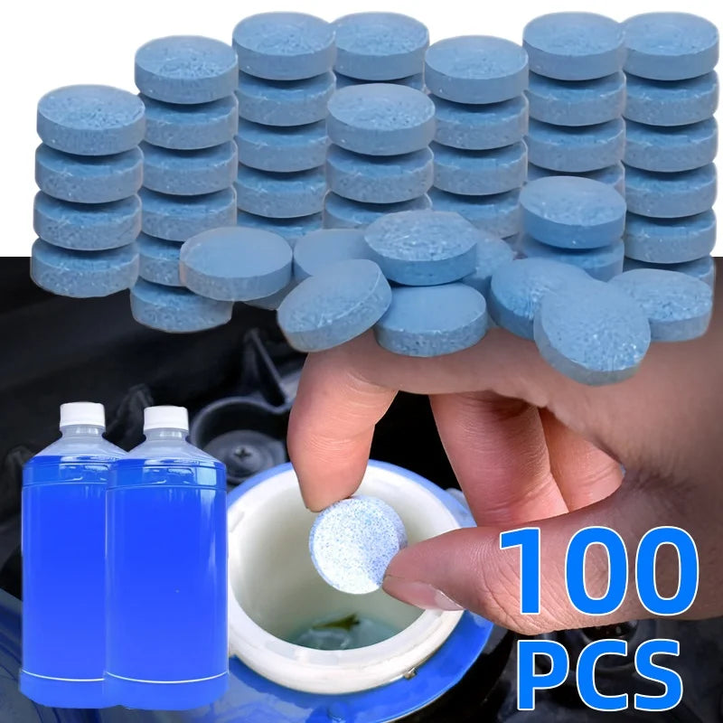 Concentrated Windshield Washer Fluid Effervescent Tablets