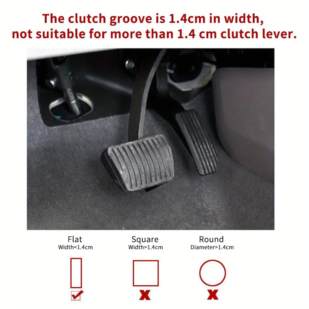 Adjustable Stainless Steel Anti-Theft Car Brake Pedal Lock
