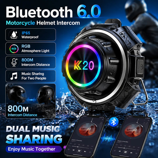 Wireless Motorcycle Helmet Bluetooth Intercom Headset