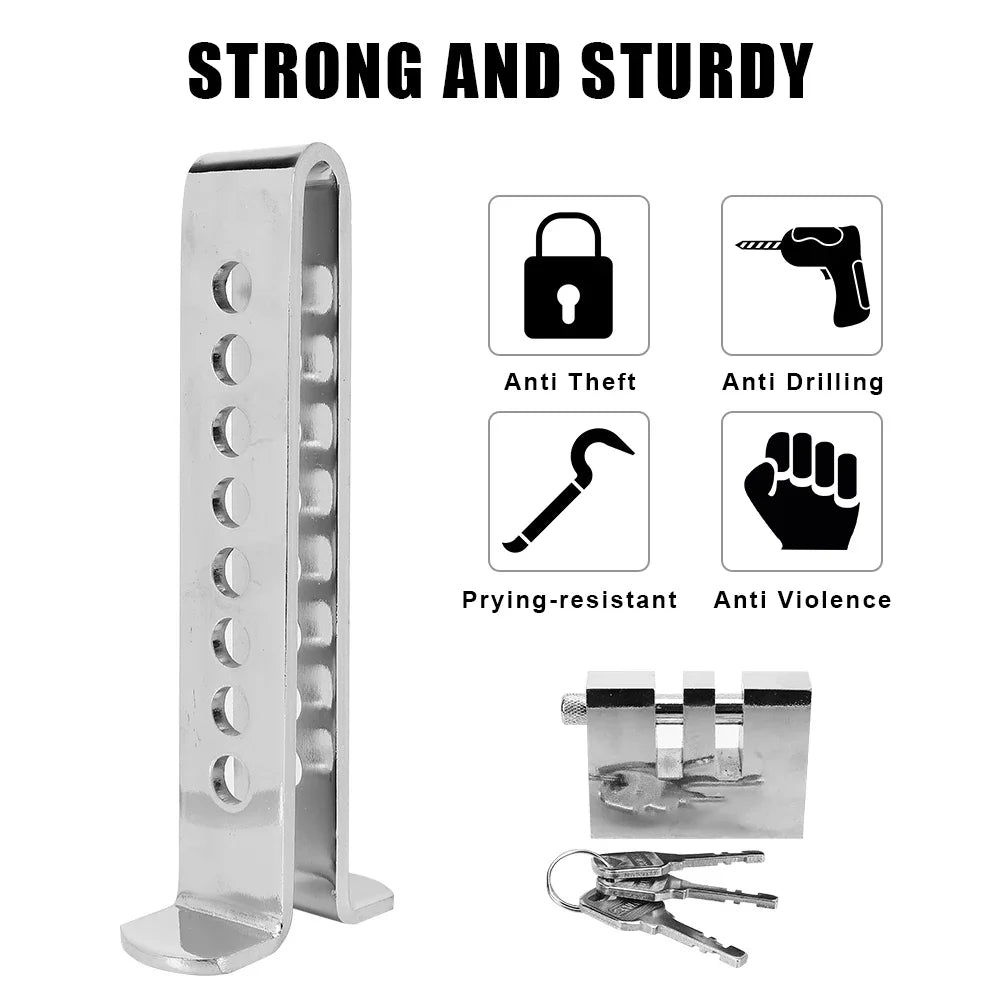 Heavy Duty Stainless Steel Anti-Theft Car Pedal Lock