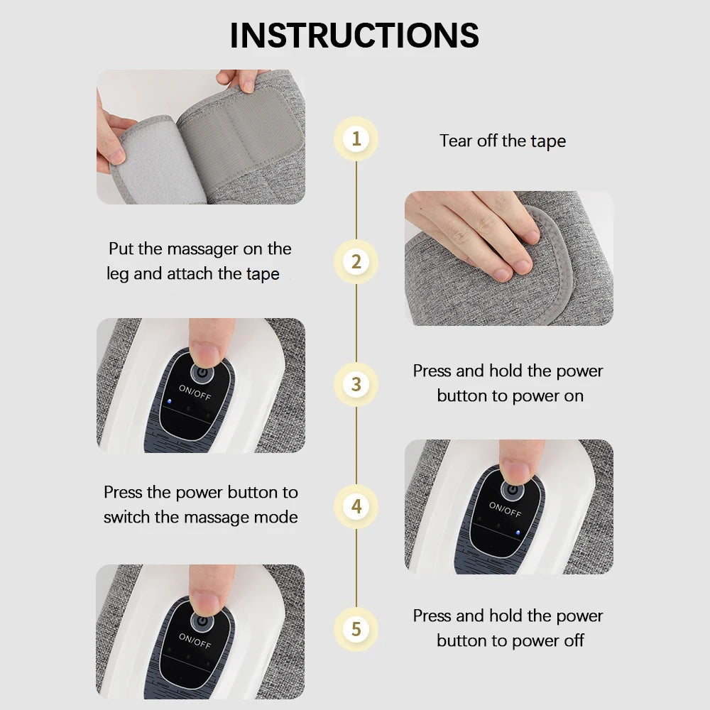 Wireless Air Compression Leg and Calf Massager for Muscle Recovery - 15
