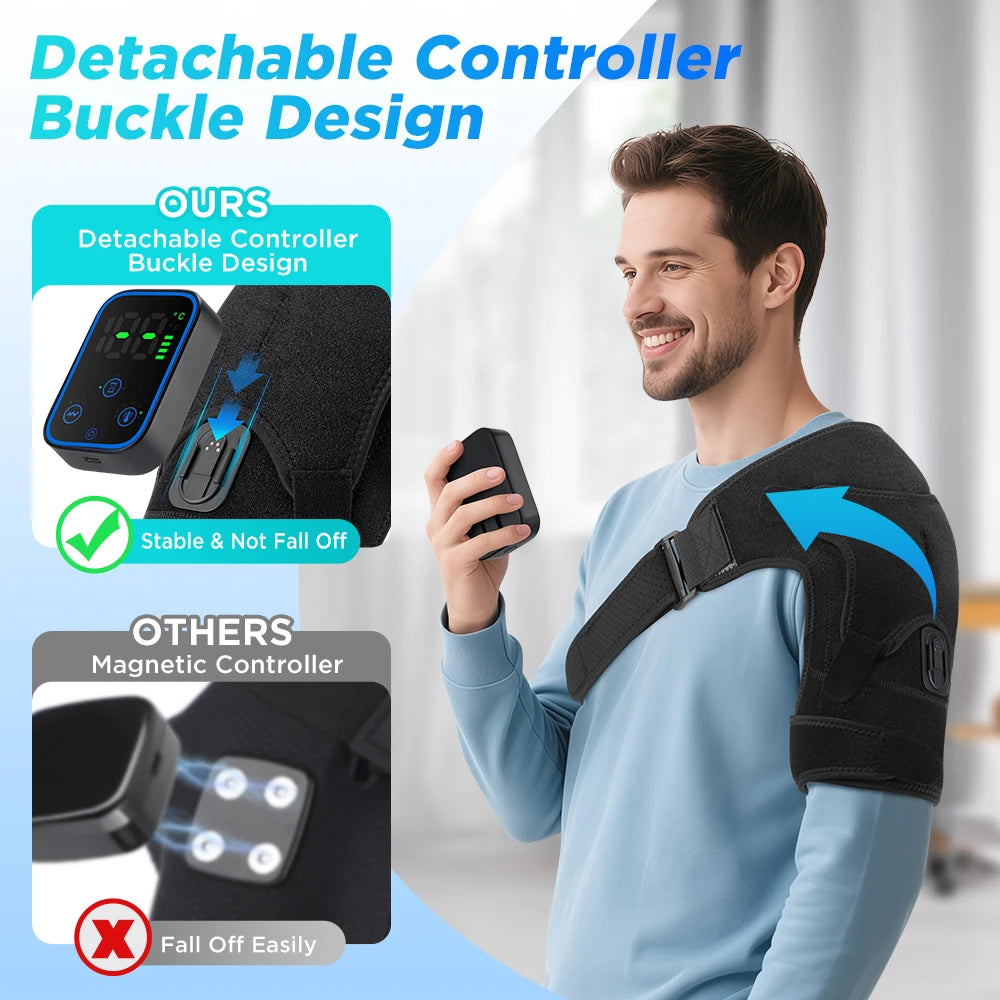 Wireless Smart Shoulder Heating Massager with Vibration - 13