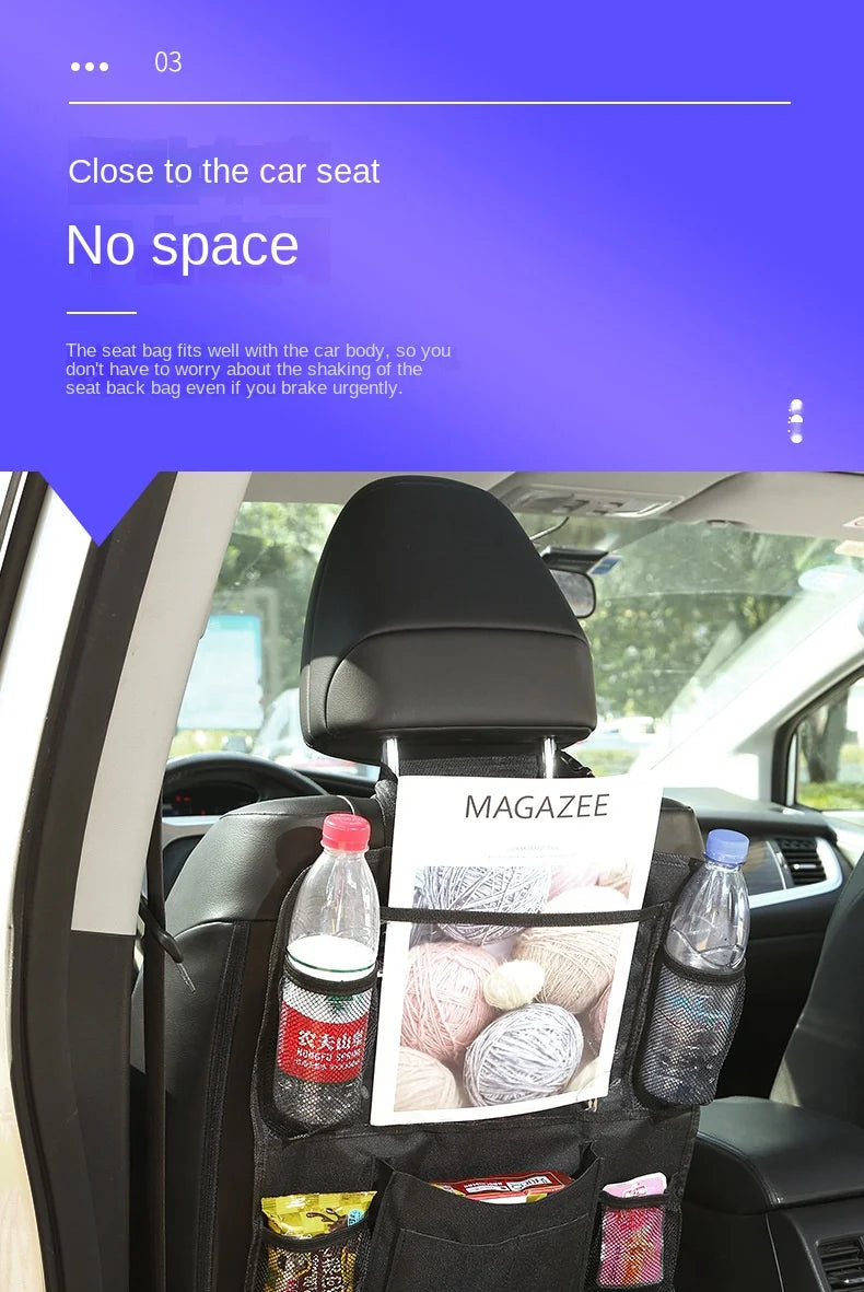 Car Backseat Organizer with Touch Screen Tablet Holder - 13