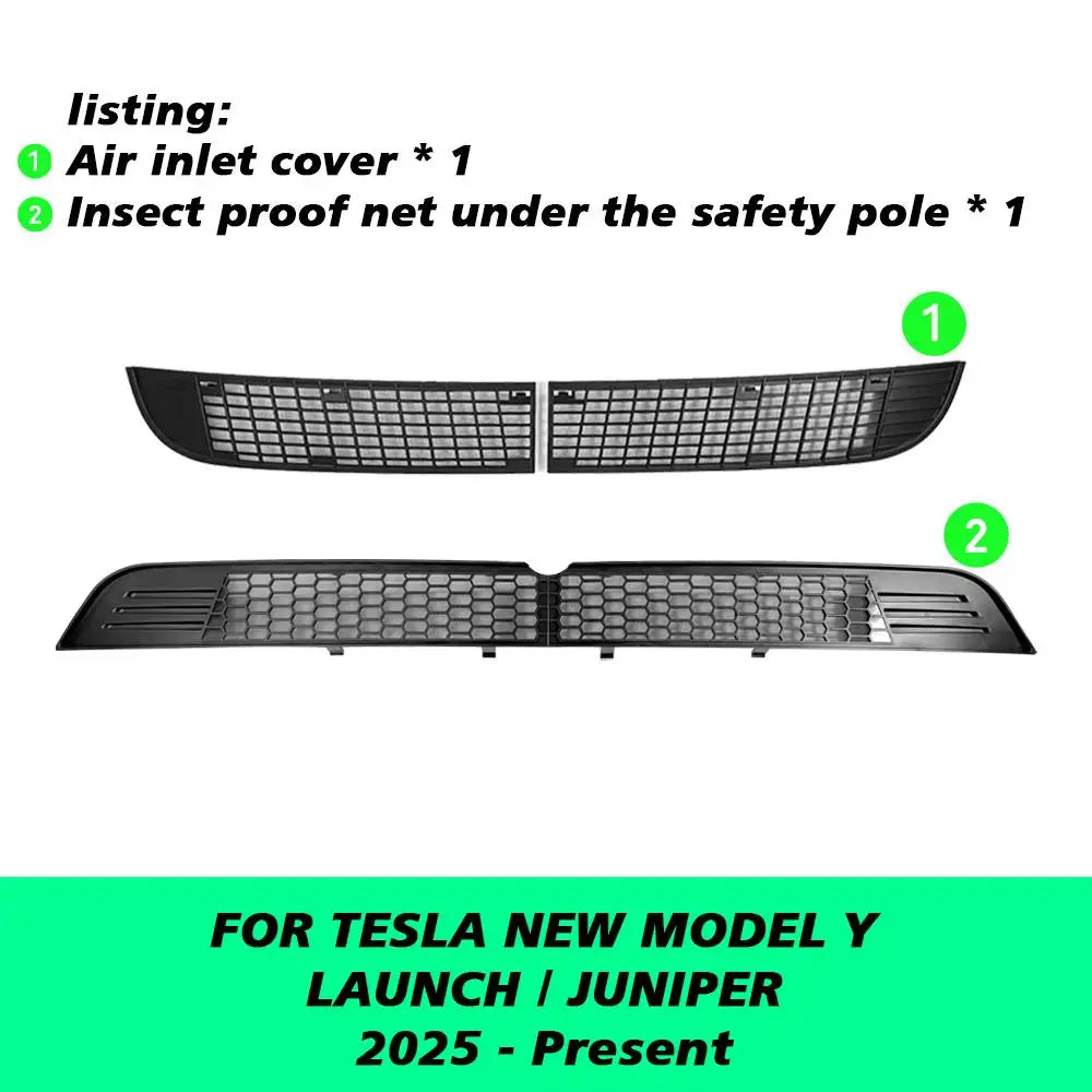 Detachable Air Intake Insect Net for Tesla Model Y Juniper 2025+