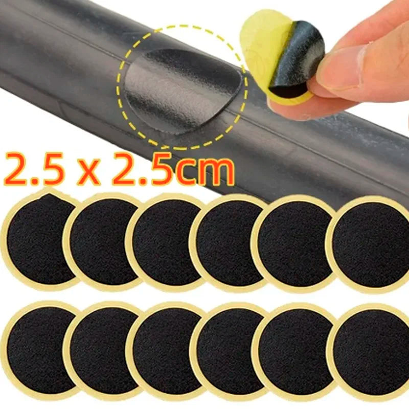 Glue-Free Bicycle Tire Repair Patches Kit - 2