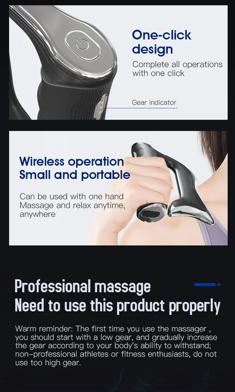 Electric Fascia Muscle Massage Tool for Deep Tissue Relief