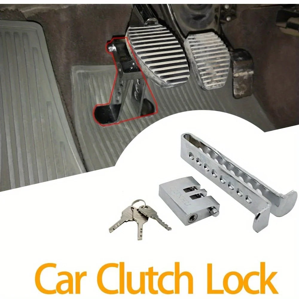 Universal Anti-Theft Car Brake and Clutch Pedal Security Lock