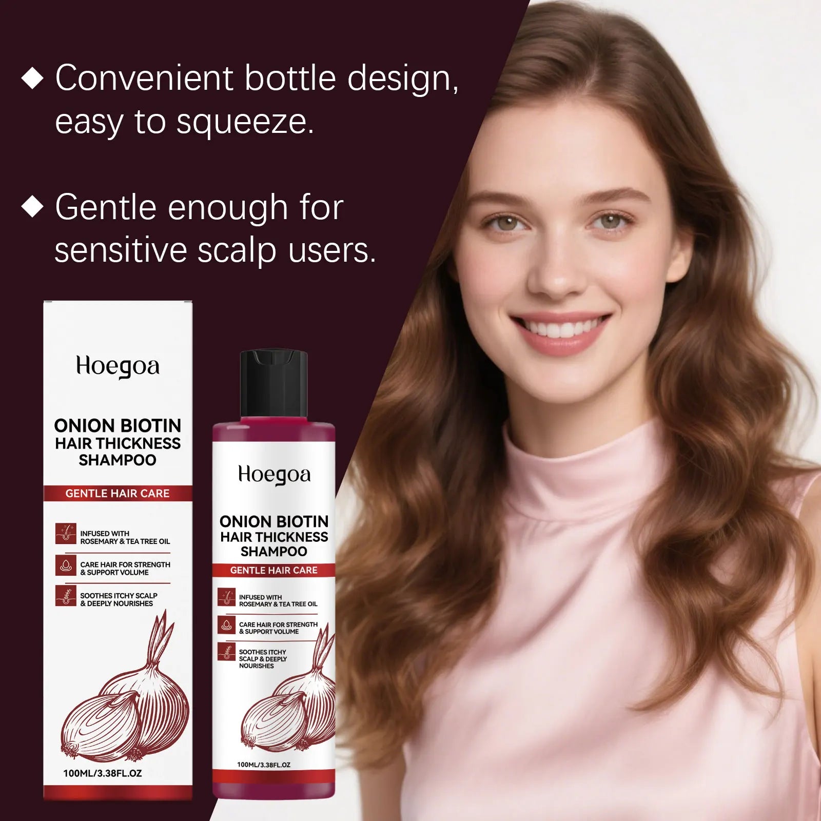 Onion Biotin Volumizing Shampoo for Hair Growth and Scalp Care - 15