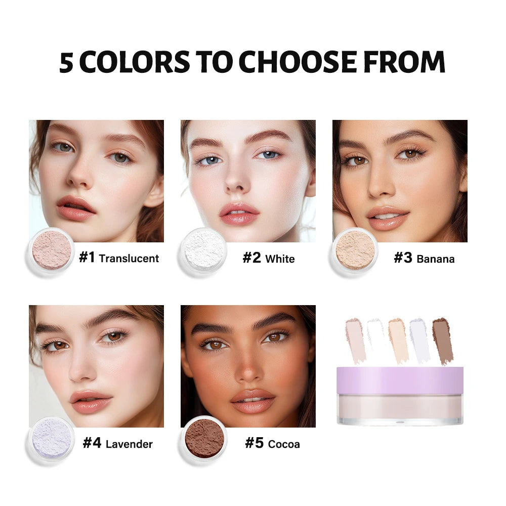 Matte Finish Oil-Control Loose Setting and Baking Powder