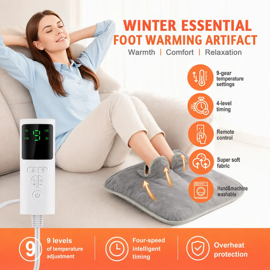 Electric Heated Foot Warmer for Office and Home